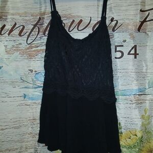 Maurices Black Lace Chemise